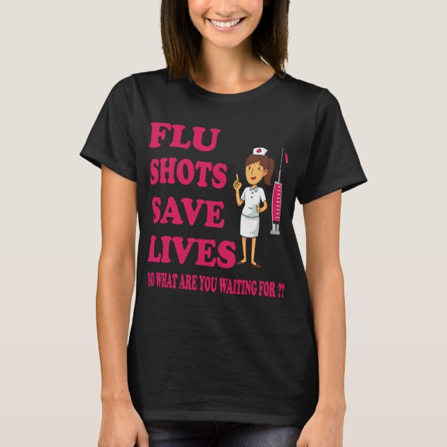 Influensabilder av Spara lever luddigt medicinskt T Shirt (Framsida)