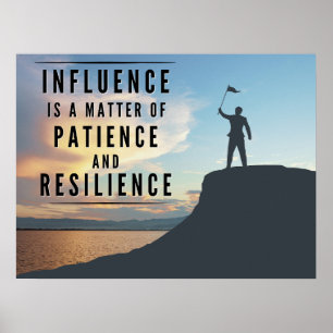 Influensens tålamod - inspiration poster