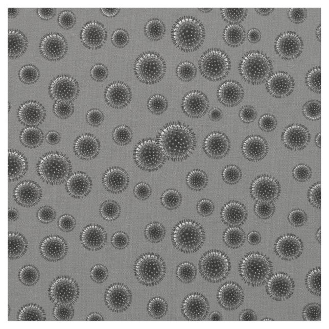Influenza Grått Tyg (Närbild)
