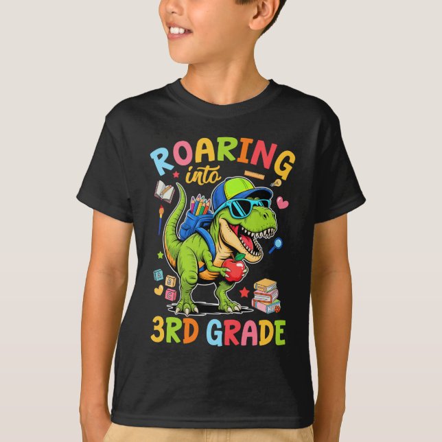 Inflygning till tredje Klass Back to school Boys T T Shirt (Framsida)