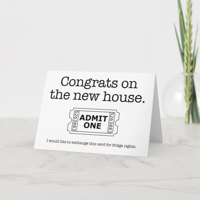 Inflyttnings- kylrättigheterkort inbjudan (Framsida)