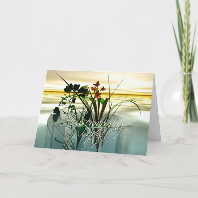 Inflyttnings- partyinbjudan inbjudan (Framsida)