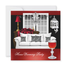 Inflyttnings Red White Black Ljuskrona