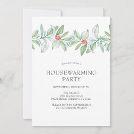 Inflyttningsinbjudningar Vattenfärg jul Inbjudningar