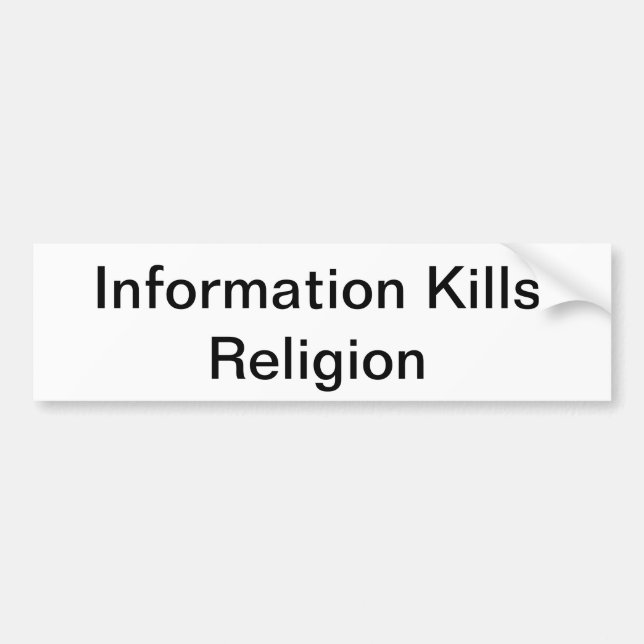 Info döda Religionsstötdekal Bildekal (Framsidan)