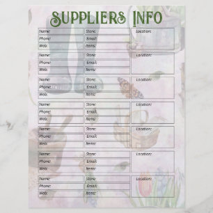 Info för Lavender Blommigt Garden Planner Supplier