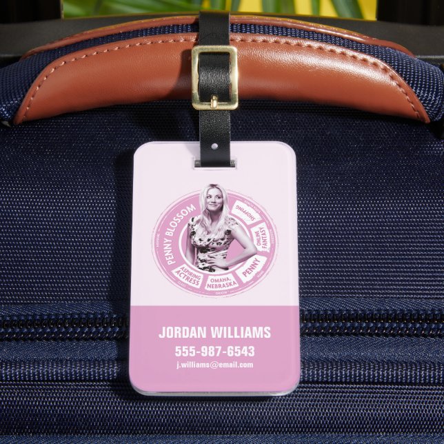 Info-grafik för penny Blommar Bagagebricka (Framsida Insitu 2)