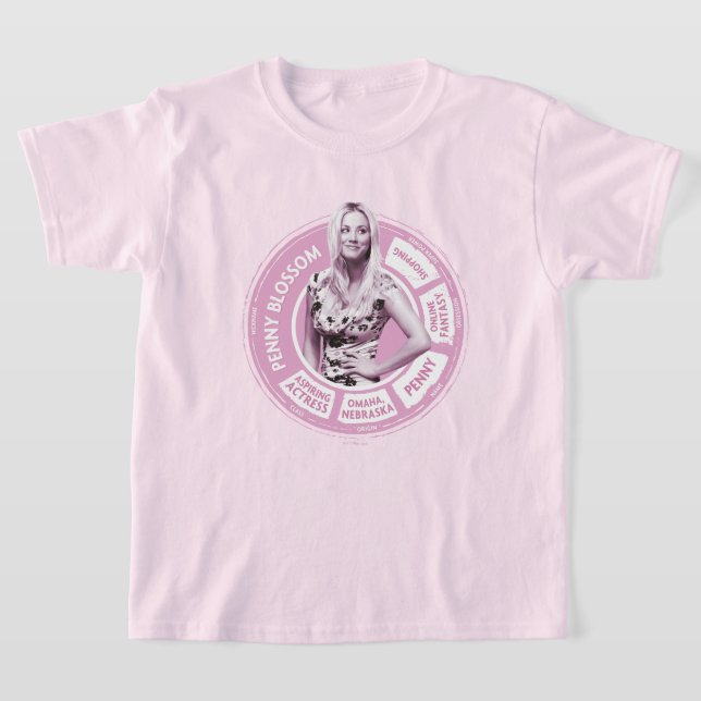 Info-grafik för penny Blommar T Shirt (Laydown)