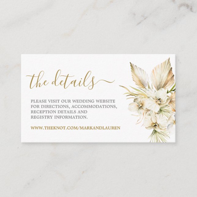 Info-hölje för Boho Desert-webbplats Tilläggskort (Framsida)