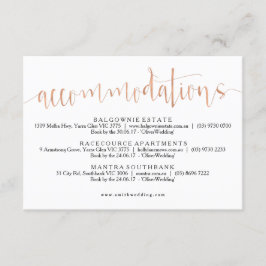 Info-kort för inkvartering i Ro Guld Tilläggskort