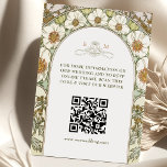 Info om Bröllop-kod för webbplats Art nouveau Tilläggskort<br><div class="desc">Öka dina bröllopsinbjudningar med lite elegans och modern bekvämlighet med hjälp av vårt Art nouveau-inspirerade QR Code Bröllop-höljeskort. Det här vackert designade kortet har ett krångligt gräns som inspirerats av det tidlösa Art nouveau stil, och ger dig ett klassiskt och sofistikerat fläkt till ditt bröllop-kontor. Kärnan i denna utomordentliga design...</div>