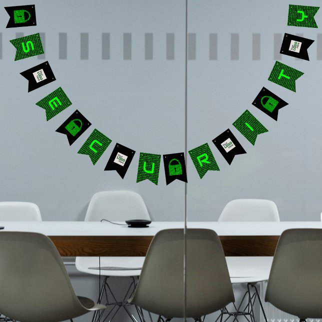 Info Security - Datorkod och digitala fodrlås Vimplar (Skapare uppladdad)