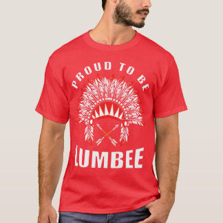 Infödd amerikan stolt över att vara Lumbee 80-tals T Shirt