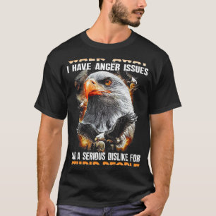 Infödd amerikansk Eagle WalkAway i har ilska probl T Shirt
