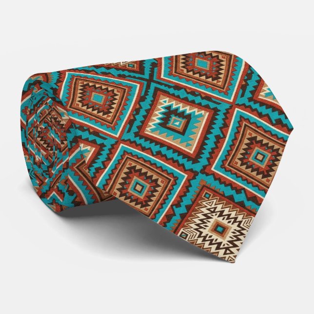 Infödd amerikansk geometrisk motiv slips (Rullad)