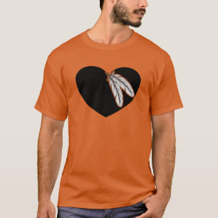 Infödd amerikansk hjärt-inhemsk amerikansk t shirt