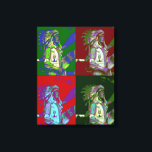 Infödd amerikansk höuptling Pop Art Canvastryck<br><div class="desc">Ett popkonstverk av en infödd amerikan</div>