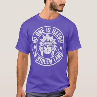 Infödd amerikansk, ingen olaglig, stenkolsmark t shirt
