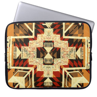 Infödd amerikansk, Vintage Hand-Drawn Abstrakt. Laptop Fodral