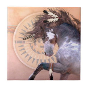 Infödd ande som jag konst belägger med tegel kakelplatta