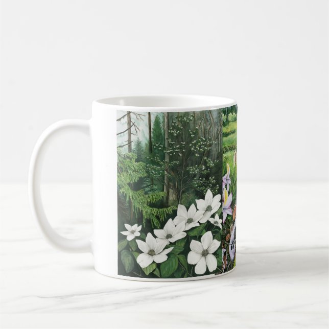 Infödd blomma 3 kaffemugg (Vänster)