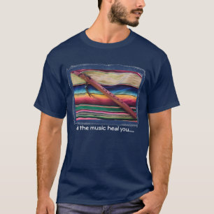 Infödd flöjtmusik av att läka t shirt