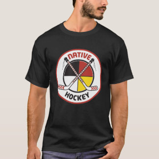 Infödd hockeysvartT-tröja T-shirt
