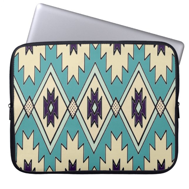 Infödd hövdingmönsterlaptop sleeve (Framsidan)