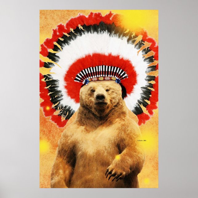 Infödd Indian Bear! Poster (Framsidan)