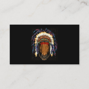 Infödd Indian Horse Cowboyindiuri Peo Visitkort