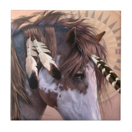 Infödd konst för ande II belägger med tegel Kakelplatta