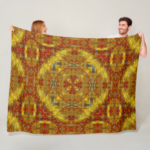 Infödd konst för Mandala för Sand för Fleecefilt