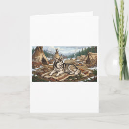 Infödd Malamute Kort