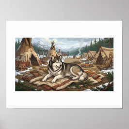 Infödd Malamute Poster