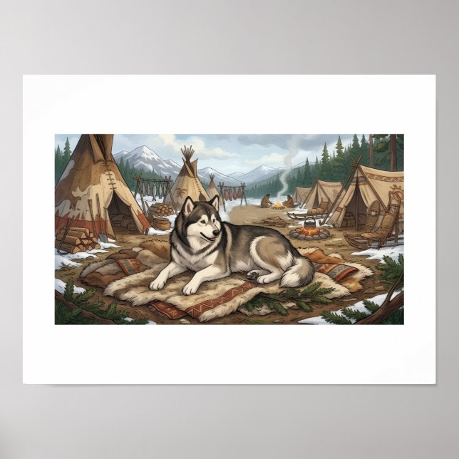 Infödd Malamute   Poster (Framsidan)