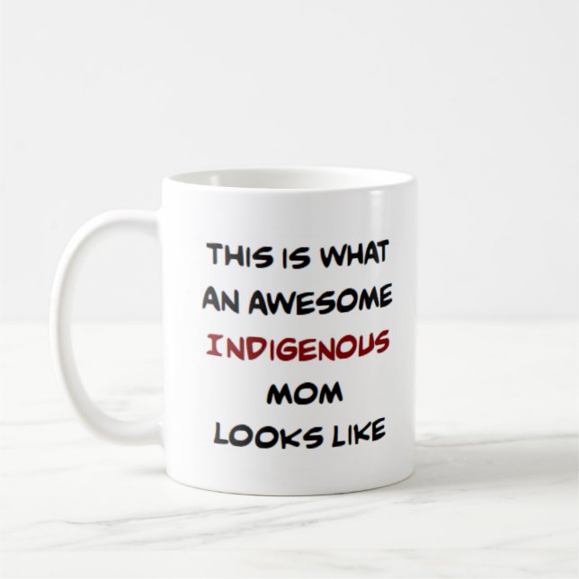 infödd mamma, awesome kaffemugg (Vänster)