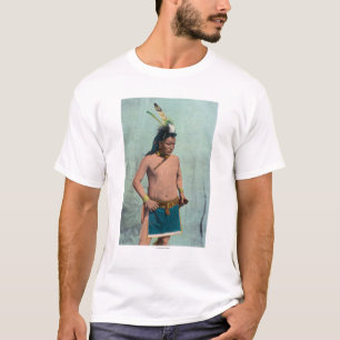Infödd man som namnges Lone Älg T Shirt