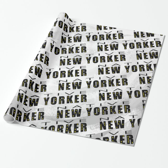 Infödd New York-bo Mönster Presentpapper (Utrullad)