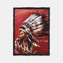 Infödd "Nez Perce Chief" original konst