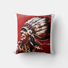 Infödd "Nez Perce Chief" original konst Kudde