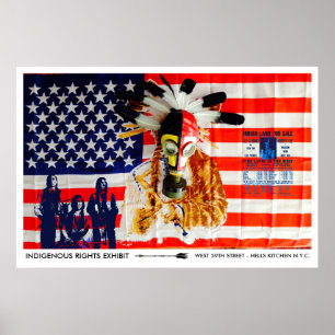 INFÖDD RÄTTIGHETERKONSTUTSTÄLLNING - NEW YORK CITY POSTER