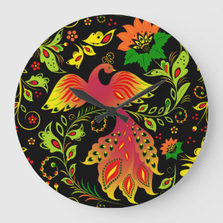 Infödd ryssprydnad stor klocka