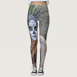 Infödd sockerskalle leggings