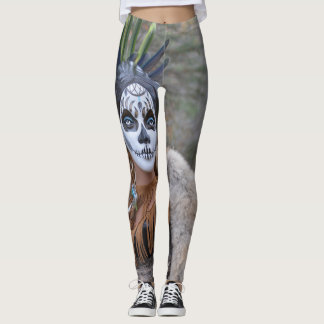 Infödd sockerskalle leggings