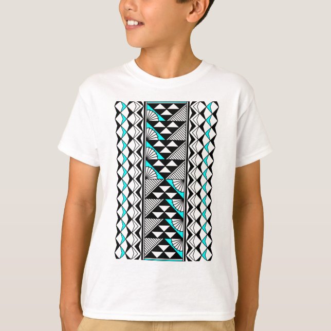 Infödd Sol och regn i turkos T Shirt (Framsida)
