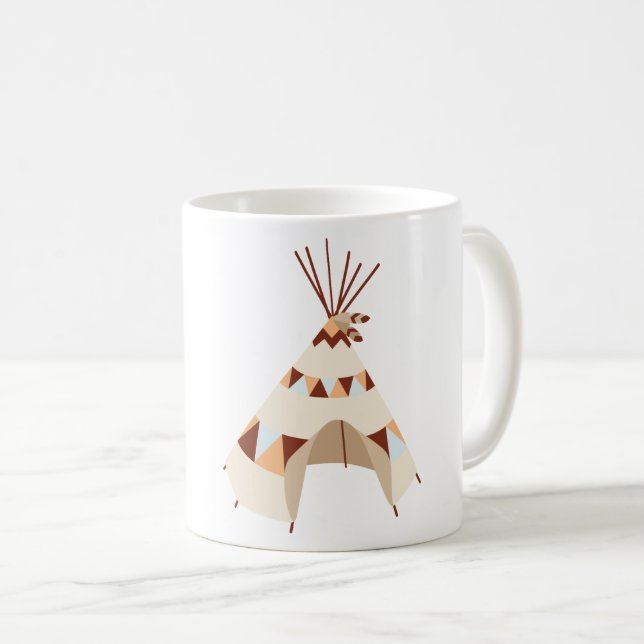 Infödd Teepee Kaffemugg (Framsida höger)