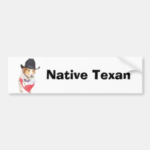 Infödd Texan Bildekal