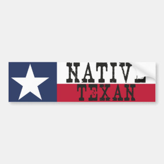 Infödd Texan Bildekal