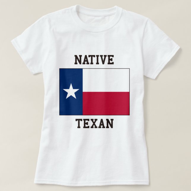 Infödd Texan T Shirt (Design framsida)