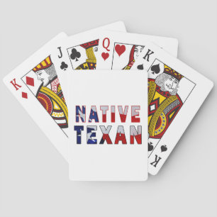 Infödd Texanflagga Casinokort